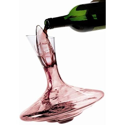 Carafe à décanter Peugeot élégante avec bouchon aérateur pour vin.