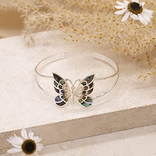 Bracelet Papillon Nacre de Tuscany Silver - Bijou en argent hypoallergénique et nacre de coquillage