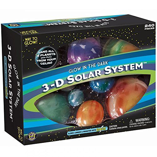 système solaire lumineux 3D éducatif pour chambre d'enfant astronome