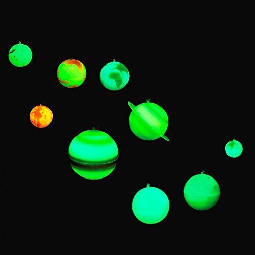 système solaire lumineux 3D suspendu pour chambre d'enfant avec planètes phosphorescentes et étoiles adhésives
