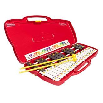 Xylophone pour enfants avec 25 lames métalliques, parfait pour l'éveil musical, idéal comme cadeau d'anniversaire ou de Noël