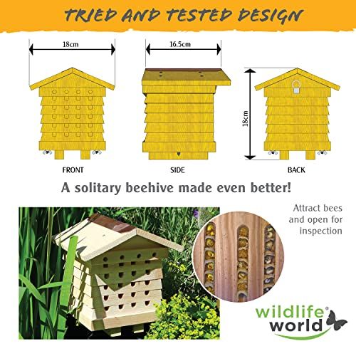 Ruche pour abeille solitaire Wildtier Herz, idée cadeau originale et éco-friendly.
