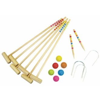 Jeu de croquet en bois