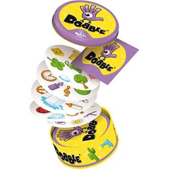 Dobble jeu d'observation rapide, cartes et symboles, pour familles et enfants dès 4 ans.