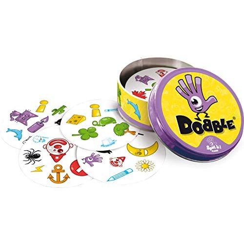 Dobble jeu d'observation rapide, cartes et symboles, pour familles et enfants dès 4 ans.