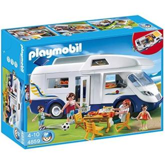 Camping-car familial Playmobil - Jouet d'imagination pour enfant de 4 ans et plus.