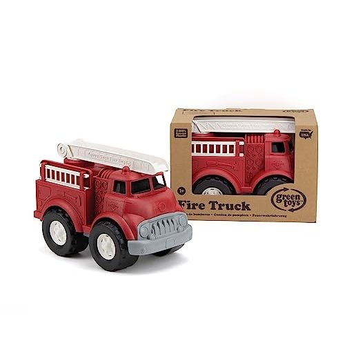 Camion de pompier Green Toys, jouet écolo pour enfants, fabriqué à partir de plastique recyclé