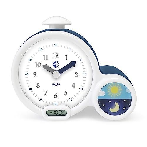 Réveil Kidsleep bleu ou rose pour enfant avec veilleuse intégrée et affichage double