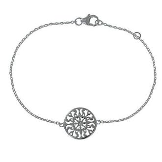 Bracelet Argent Arabesque ronde