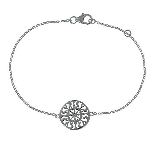 Bracelet Argent Arabesque ronde - idée cadeau femme 25 ans