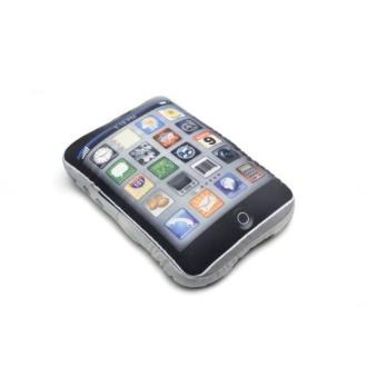 Coussin iPhone - Coussin de voyage forme smartphone, doux et confortable, idée cadeau unique pour les amateurs de gadgets technologiques.