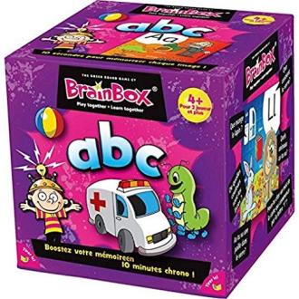 Jeu éducatif Brainbox ABC pour enfants, favorisant mémoire et apprentissage de l'alphabet.