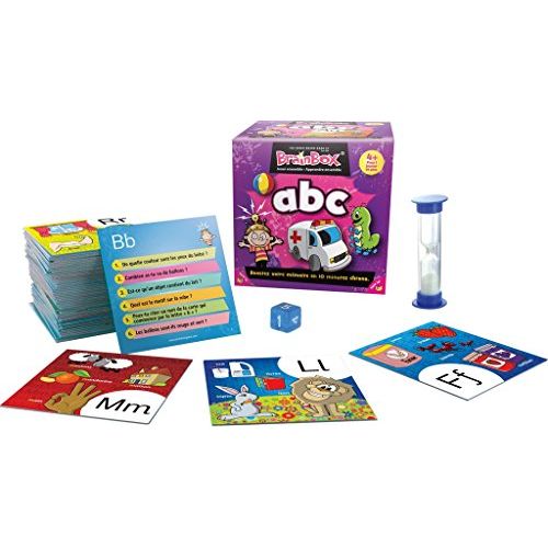 Jeu éducatif Brainbox ABC pour enfants, favorisant mémoire et apprentissage de l'alphabet.