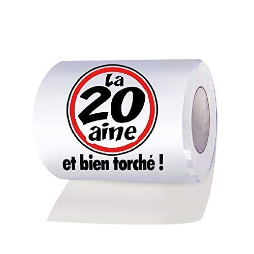 Cadeau insolite : rouleau de papier toilette humoristique pour fêter ses 20 ans