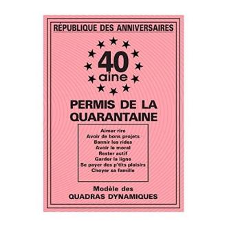 Quotedazur Idée Cadeau 40 ans Homme Femme - Cadeau Anniversaire