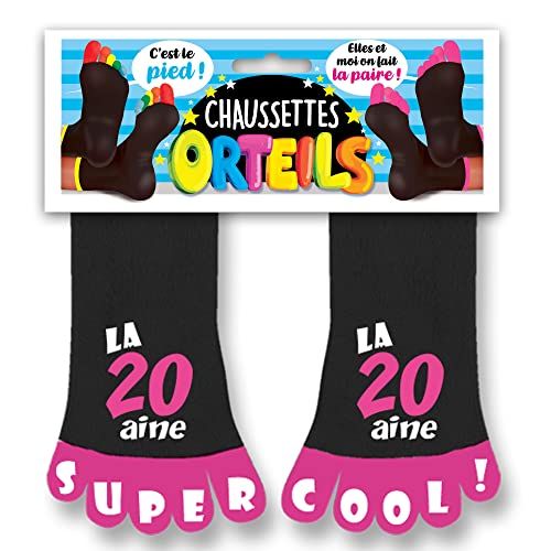 Chaussettes avec doigts de pieds pour ses 20 ans