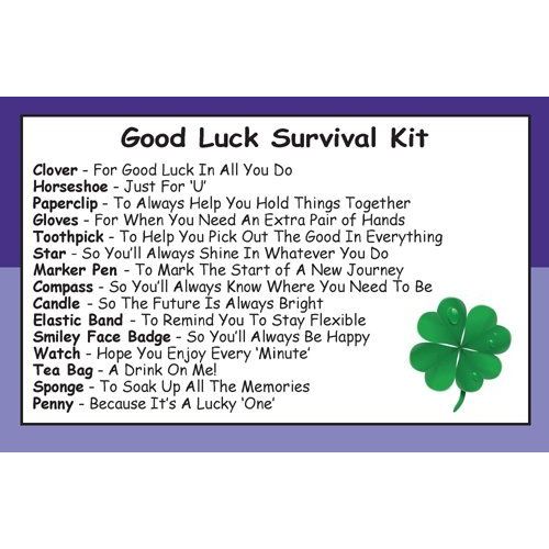 Kit de survie humoristique Survival Kit In A Can en cinq couleurs