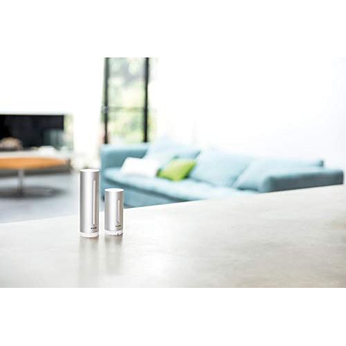Station météo Netatmo avec alerte en temps réel, mesure température, humidité, qualité de l'air, connectée iPhone et Android, cadeau technologique original.