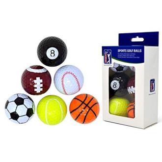 Balles de golf originales pour passionnés de golf, inspirées de différents sports, idéal pour reconnaître facilement ses balles.