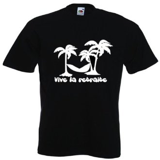 Tee shirt vive la retraite