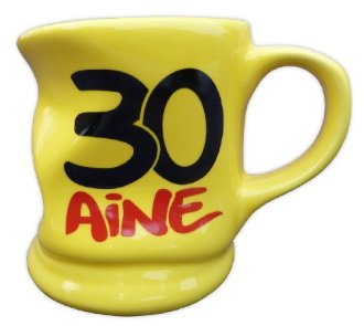 Mug jaune déformé 30 ans