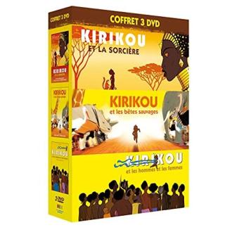 Coffret DVD intégral Kirikou, animation familiale culturelle avec le petit héros africain.