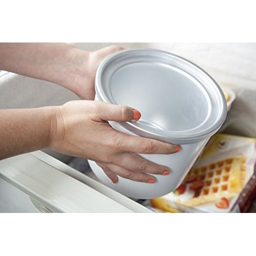 Sorbetière Domo compacte pour glaces maison personnalisées, facile à nettoyer et avec recettes incluses