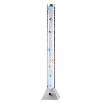 Colonne d'eau lumineuse LED avec poissons factices pour décoration sans entretien d'intérieur