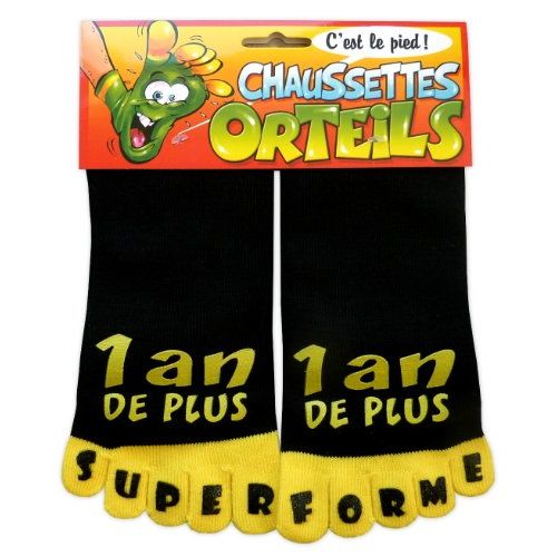 Les chaussettes orteils 1 an de plus