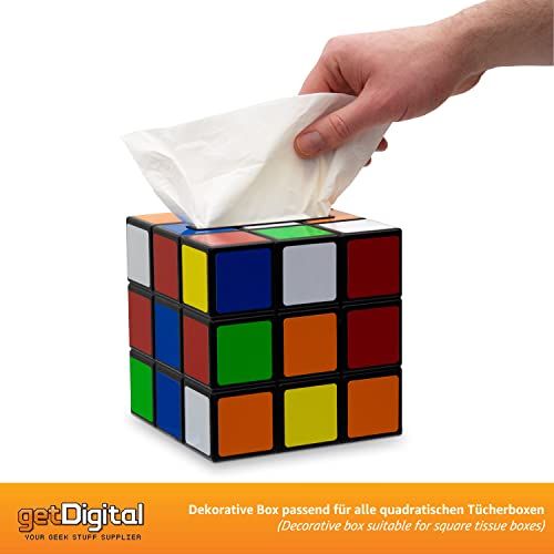 Boite à mouchoir Rubik's cube - Cadeau original pour amateurs de Rubik's cube, fans de The Big Bang Theory et geeks en général.