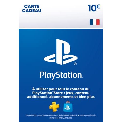 Carte cadeau Playstation Store - Accès à la plus grande bibliothèque de jeux Playstation, extensions, abonnements et films. Disponible de 5€ à 120€.