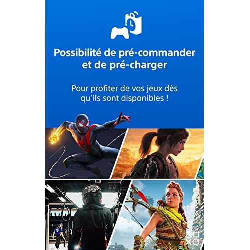 Carte cadeau Playstation Store - Accès à la plus grande bibliothèque de jeux Playstation, extensions, abonnements et films. Disponible de 5€ à 120€.