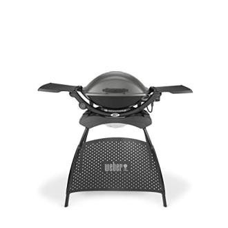 Barbecue électrique Weber Q 2400 pratique, élégant, idéal pour cuisine en plein air, novices et experts, design moderne, facile à nettoyer.