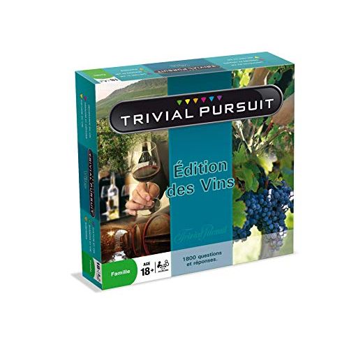 Jeu de société Trivial Pursuit spécial vin pour connaisseurs et dégustateurs.