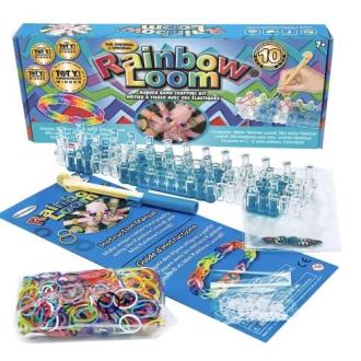Kit Rainbow Loom pour création de bracelets élastiques colorés par enfants