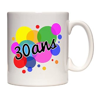 Un mug riche en couleurs pour sa trentaine