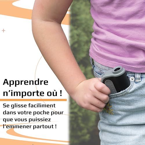 Microscope de poche Carson MicroBrite Plus avec éclairage LED et grossissement réglable pour exploration scientifique et éducative.