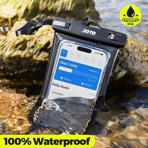 Housse étanche pour smartphone, résistante eau, poussière, neige, clarté photo sous-marine, compatible téléphones jusqu'à 7 pouces, idéale aventures extérieures.