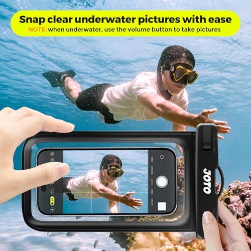 Housse étanche pour smartphone, résistante eau, poussière, neige, clarté photo sous-marine, compatible téléphones jusqu'à 7 pouces, idéale aventures extérieures.