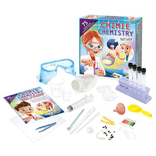 Labo de chimie Buki : Un cadeau éducatif pour les enfants passionnés de sciences. 75 expériences sans produits chimiques.