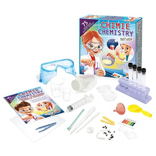 Labo de chimie Buki : Un cadeau éducatif pour les enfants passionnés de sciences. 75 expériences sans produits chimiques.