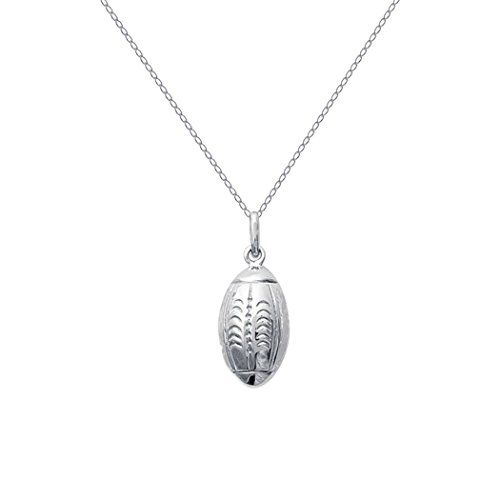 Pendentif argent sport rugby idéal cadeau unisexe toutes générations