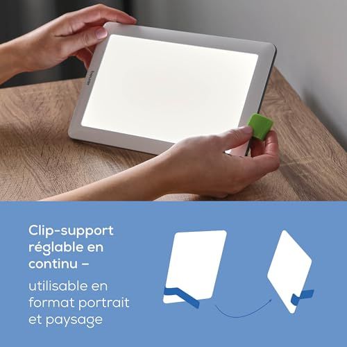 Lampe luminothérapie Beurer TL 30 avec lumière LED, idéale pour améliorer l'humeur et l'énergie pendant l'hiver. Compacte, économe, facile d'utilisation.