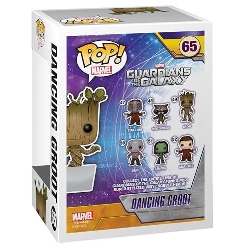 Figurine Funko Pop Marvel Groot, cadeau idéal pour fans de pop culture et collectionneurs, vinyle durable, icône Guardians of the Galaxy, 9.5 cm.