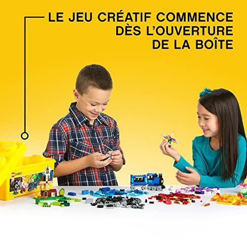 Coffret LEGO Classic, 484 pièces, créativité enfant dès 4 ans, stimulateur d'imagination, cadeau parfait, multicolore, développement cognitif, rangement pratique.