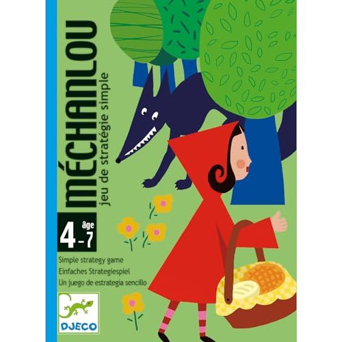 Jeu de cartes Méchanlou pour enfants, inspiré du Petit Chaperon Rouge