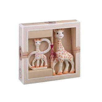 Coffret cadeau naissance Sophie la Girafe avec jouets éveil et anneau de dentition