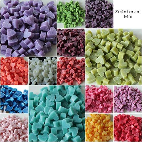 Lot de 100 mini savons en forme de cœur, parfum lavande et citron, cadeau original mariage, fabriqué avec lait de brebis, sachet organza.