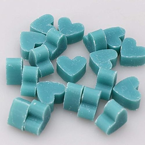 Lot de 100 mini savons en forme de cœur, parfum lavande et citron, cadeau original mariage, fabriqué avec lait de brebis, sachet organza.