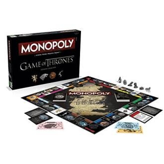 Monopoly Game of Thrones édition collector avec plateau et pions personnalisés de Westeros pour fans